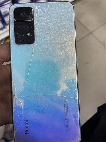 redmi 11 т: Redmi, Redmi Note 11 Pro 5G, Колдонулган, 128 ГБ, түсү - Көгүлтүр, 2 SIM — 1