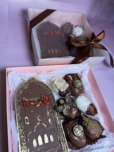 ящик мандаринов: Подарочный набор «Рамадан» - Авторский бокс в прозрачной коробке с — 7