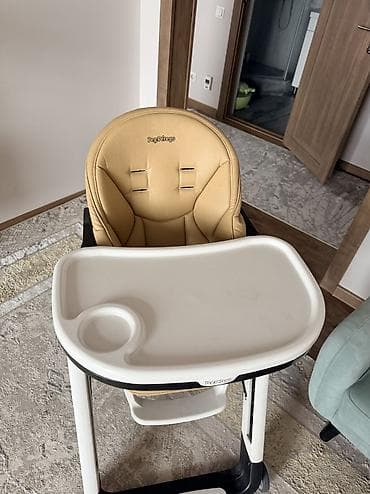 rant flex: Стульчик для кормления, Б/у, Peg perego, Пластик, Трансформер, цвет - Бежевый, Самовывоз, Платная доставка — 2