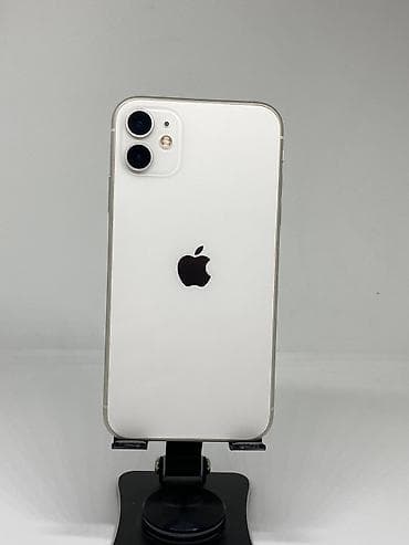 note 21: IPhone 11, Б/у, 64 ГБ, Белый, Чехол, 77 % — 1