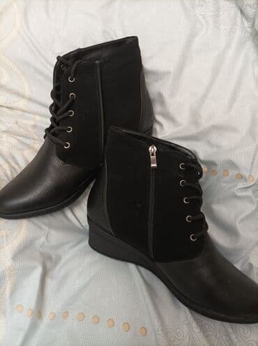 фирменная обувь из италии: Ботинки, 43, Новый, цвет - Черный, Самовывоз — 2