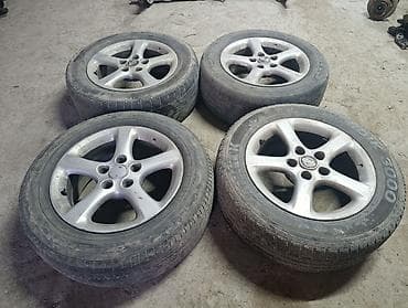 Колеса в сборе 215 / 60 / R 16, Лето, Б/у, Комплект, Легковые, Литые, отверстий - 5