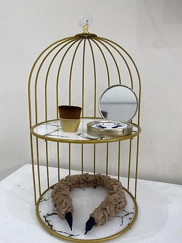 магнить: Двухъярусная декоративная подставка-органайзер в виде клетки — 4