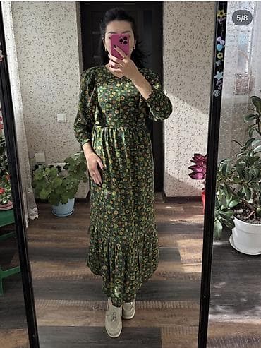 mussimo dutti: Платье макси с цветочным принтом - Длина: до щиколотки, с широкой — 2