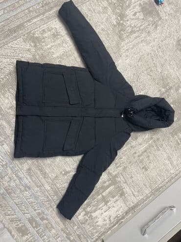 tech fleese: Женская утеплённая парка/пуховик, чёрный цвет. - Длина: средняя — 3