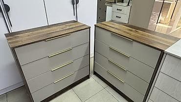 рейка 5 4: Комод для одежды, Без зеркала, ЛДСП, цвет - Серый — 7