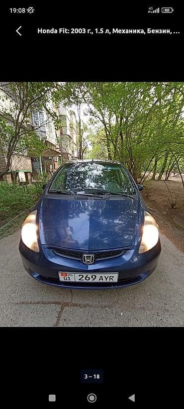 автомобильный сайт киргизии: Honda Jazz: 2003 г., 1.4 л, Механика, Бензин, Хэтчбэк — 6