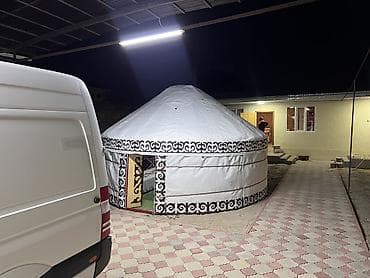 Спорт жана хобби: Боз үйлөрдү ижаралоо, Каркасы Металл, 65 баш, Казан, Идиш-аяк, Самоор — 3