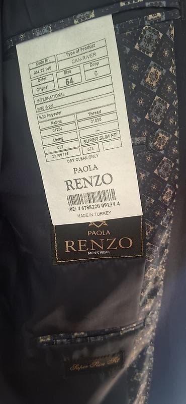 парка женская с мехом бишкек: Мужской пиджак Paola Renzo - Модель: CAN-RIVER, Super Slim Fit — 3