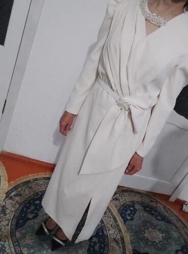 свадебные платья в бишкеке цены на прокат: Вечернее платье, Классическое, Длинная модель, С рукавами, L — 3