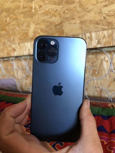 часы детские с сим картой: IPhone 12 Pro, Колдонулган, 128 ГБ, Көк, Каптама, 79 % — 1