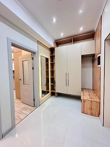 Батирлер: 2 бөлмө, 58 м², Асанбай мкр 8 кабат, Евро оңдоо — 1