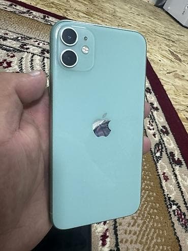 Apple iPhone 11, 128 GB АКБ 100% алмашкан. цвет Green (зелёный)