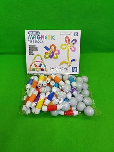 magic box: Магнитный конструктор с трубочками для развития детей🟢🟡 Комплектация — 1