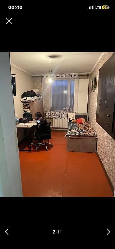 снимать квартиру в бишкеке: 42 м², 3 комнаты, Кондиционер — 4