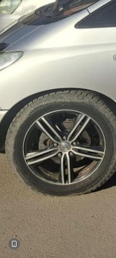 кроссовый мото: Колеса в сборе 215 / 60 / R 17, Зима, Б/у, Комплект, Легковые, Литые, отверстий - 4 — 1