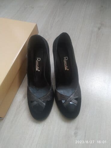 фирменная обувь из италии: Туфли натуральная кожа и замша,37 размер,Турция.Надето один раз — 4