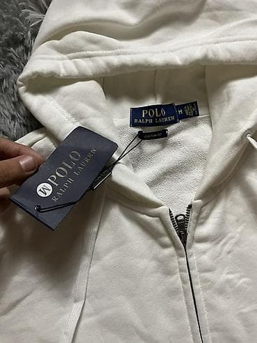 Толстовки: Худи на молнии Polo Ralph Lauren - Цвет: молочный/айвори - Размер по — 4