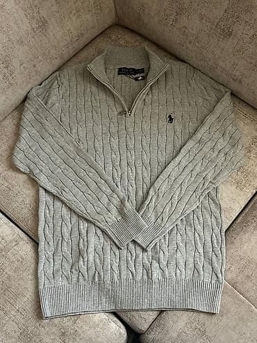 Свитера: Мужской свитер, XL, 2XL, M, Polo Ralph Lauren, Новый, цвет - Серый — 1