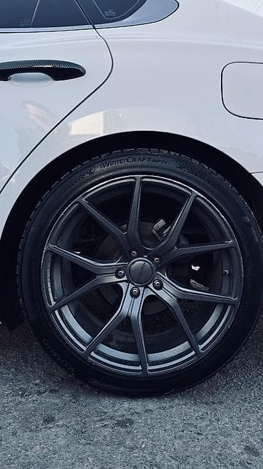 4100 r16: Литые Диски R 19 Комплект, отверстий - 5, Б/у — 5