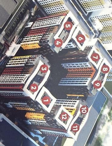 яркие: 1 комната, 45 м², Элитка, 7 этаж, Готовая ПСО (под самоотделку) — 5