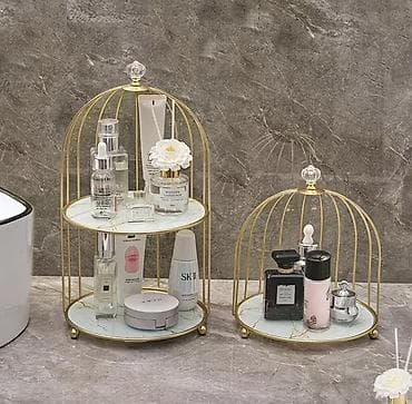 магнить: Двухъярусная декоративная подставка-органайзер в виде клетки — 6