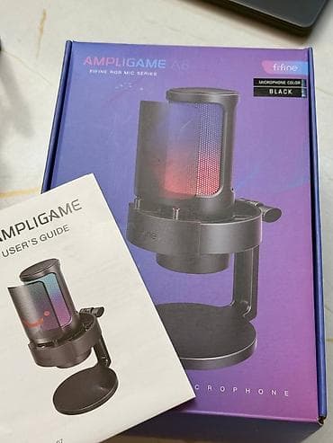 Микрофоны: USB-микрофон Fifine AmpliGame A8 (цвет: Black) - Серия RGB MIC — 3
