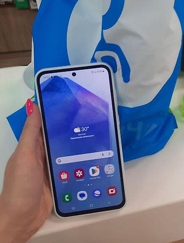 redmi note 7 pro: Samsung Galaxy A55 5G, цвет - Синий, eSIM — 3