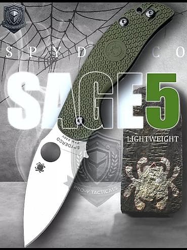нож колумбия: Spyderco Sage 5 Lightweight — складной EDC-нож. - Серия: Sage 5 — 1