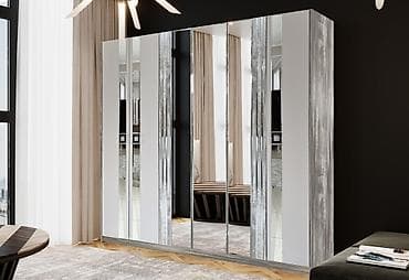 спальный гарнитур жемчуг: Спальный гарнитур, Новый, Двуспальная кровать, Шкаф, Комод, Другая страна производитель, В рассрочку, Бесплатная доставка, цвет - Серый — 3