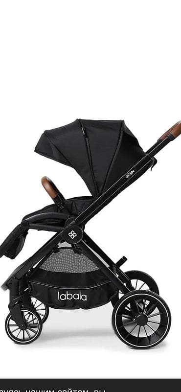 коляска 3 в 1 недорого: Коляска, цвет - Черный, Б/у — 3