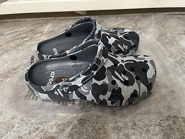 мужской обувь зимний: Сабо, 40, Crocs, Новый, цвет - Серый — 3
