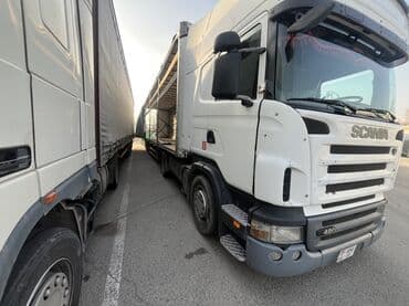 даф 95 тягач: Тягач, Scania, 2008 г., Тентованный — 3