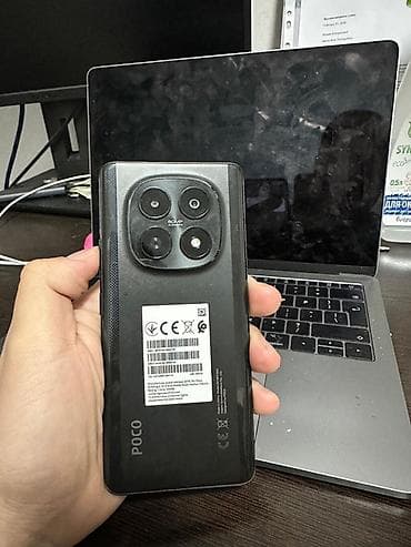 телефона бу: Poco M5, Б/у, 256 ГБ, цвет - Черный — 1