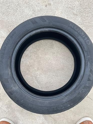 Шиналар: Шиналар 215 / 55 / R 17, Жай, Колдонулган, Комплект, Жеңил унаалар, Корея, Kumho — 4