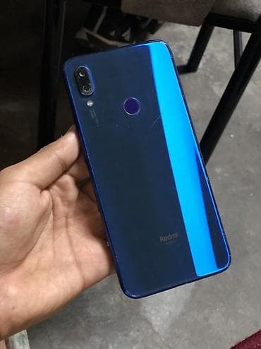 Техника жана электроника: Redmi, Redmi Note 7, Колдонулган, 128 ГБ, түсү - Көк, 2 SIM — 2