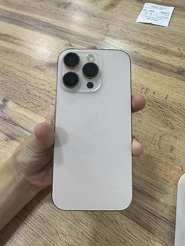 Техника жана электроника: IPhone 16 Pro титановый корпус, цвет светлый (Natural/White Titanium) — 4