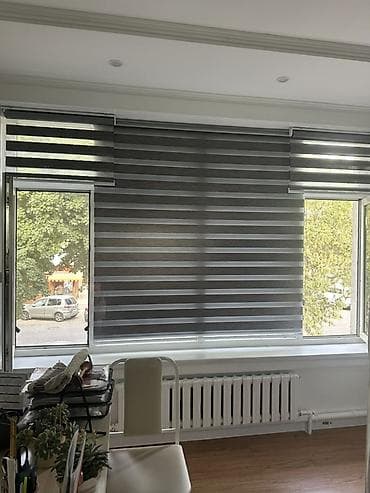 projector screen: Рулонные шторы «День-Ночь» для широкого панорамного окна - Тип — 3