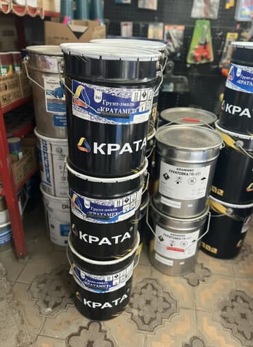 ведро эмалированное с крышкой 10л цена бишкек: Грунт-эмаль «Кратамет» 3 в 1 в черных ведрах с белыми крышками — 1