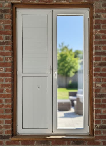 Пластиковое окно/балконный блок с двумя створками - Материал: ПВХ