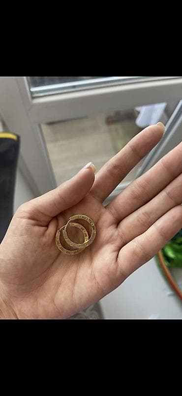 Серьги, Женские, Вставка: Без вставки
