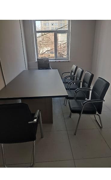 офис мебель: Комплект офисной мебели, Кресло, Кожа, цвет - Черный — 1