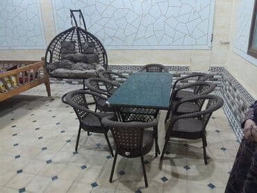 садовый стол и стулья: Садовый стул Металл — 9