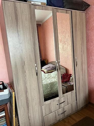 Мебельные гарнитуры: Спальный гарнитур в современном стиле, цвет — светлый дуб/ясень — 2