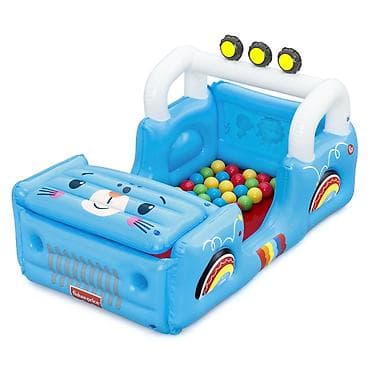 Оюн комплекстери: Надувной игровой центр Fisher-Price x Bestway «Машинка» с шариками - — 1