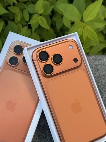 яблоки куплю: IPhone 17 Pro, Б/у, 256 ГБ, Оранжевый, Коробка — 2