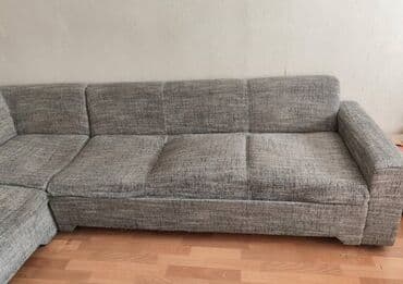 угалок для дома: Угловой модульный диван в-образной формы. - Конфигурация: правый — 2