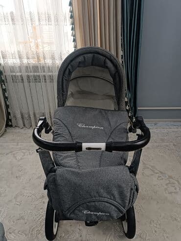 удобные: Коляска, цвет - Черный, Б/у — 2