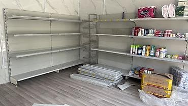 стиллажи: Торговые стеллажи для магазина - Тип: пристенные металлические — 1