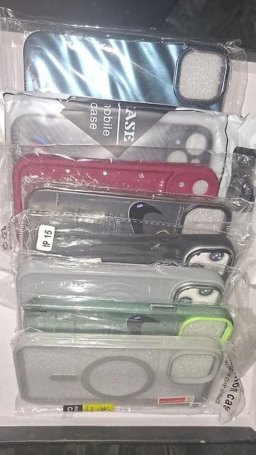 Чехлы для iPhone 15 (маркировка IP15) Ассортимент: - Прозрачные чехлы